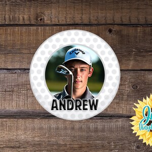 Personalized Golf Ball Photo Decal: Team Player Gift