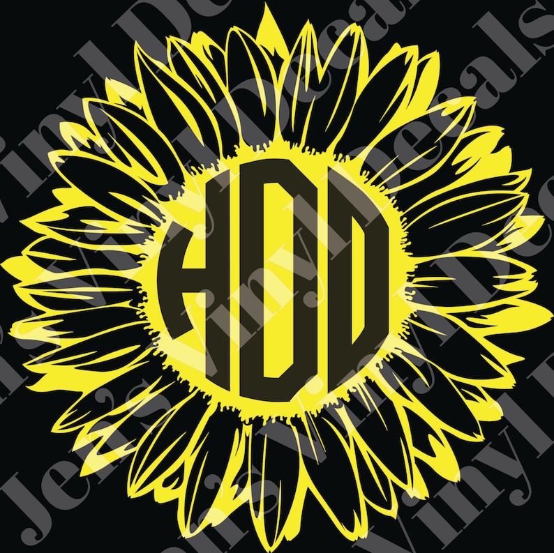 K&ouml;nnte beinhalten: Eine gelbe Sonnenblume mit schwarzen Bl&uuml;tenbl&auml;ttern und einem schwarzen Kreis in der Mitte mit den Buchstaben "HDD" in Wei&szlig;.