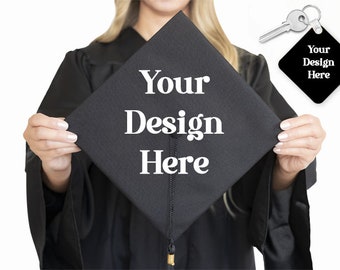 Benutzerdefinierter Abschluss oben und passender Andenken Schlüsselanhänger