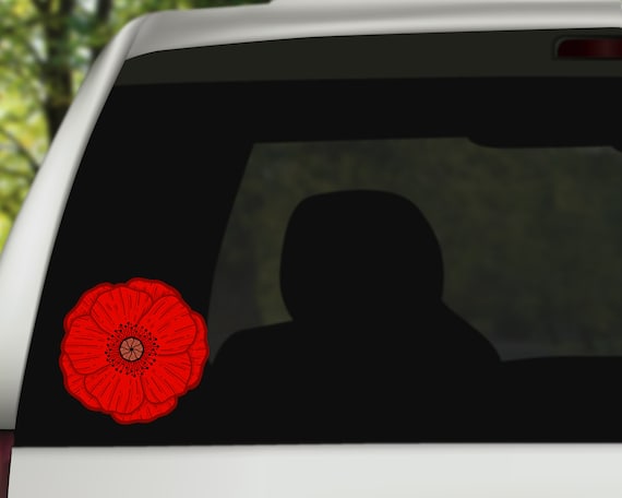 Poppy car decal deals
