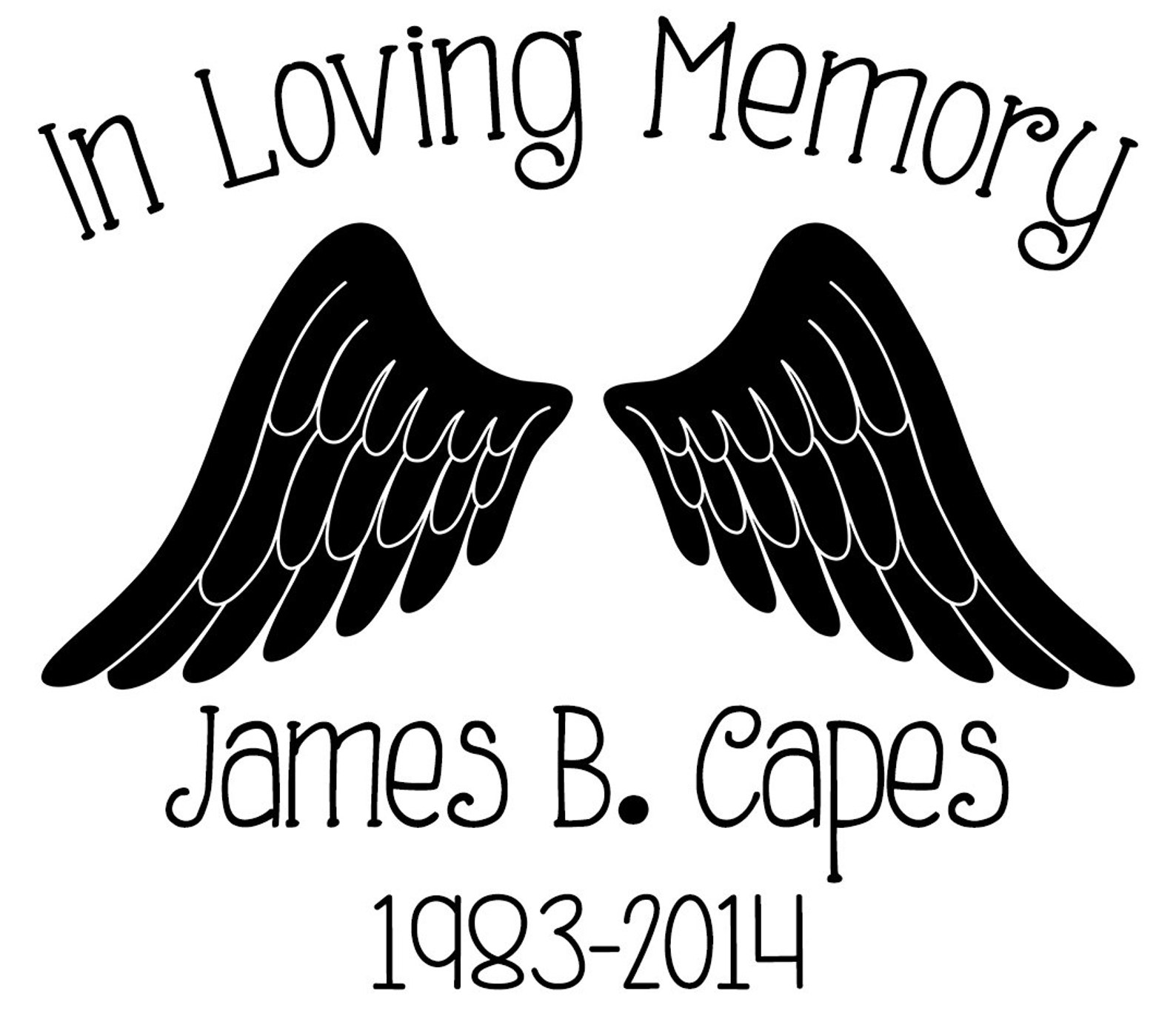 In Loving Memory Decal Templates