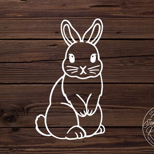 Bunny Decal Rabbit car decal Easter sticker