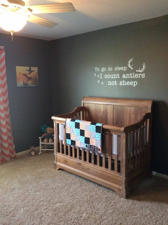 To Go To Sleep I Count Antlers Not Sheep # 5 Wall Decal