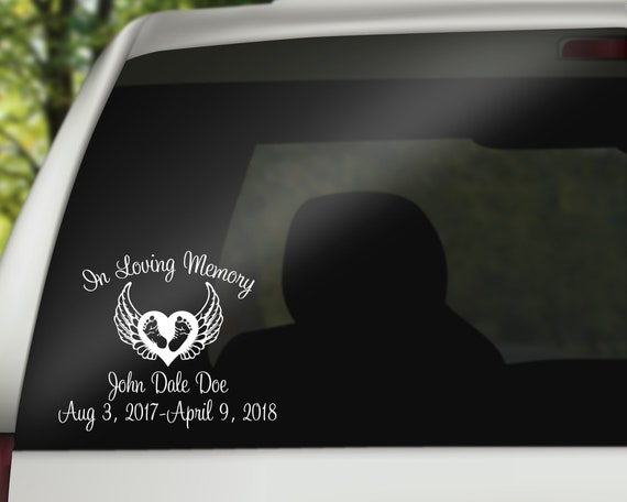 In Loving Memory Car Decals >> Infant In Loving Memory Car Window Decal With Angel Wings Car Decals Baby In Memory Newborn In Memorial Foot Prints In Loving Memory Car Decals >> Infant In Loving Memory Car Window Decal With Angel Wings Car Decals Baby In Memory Newborn In Memorial Foot Prints