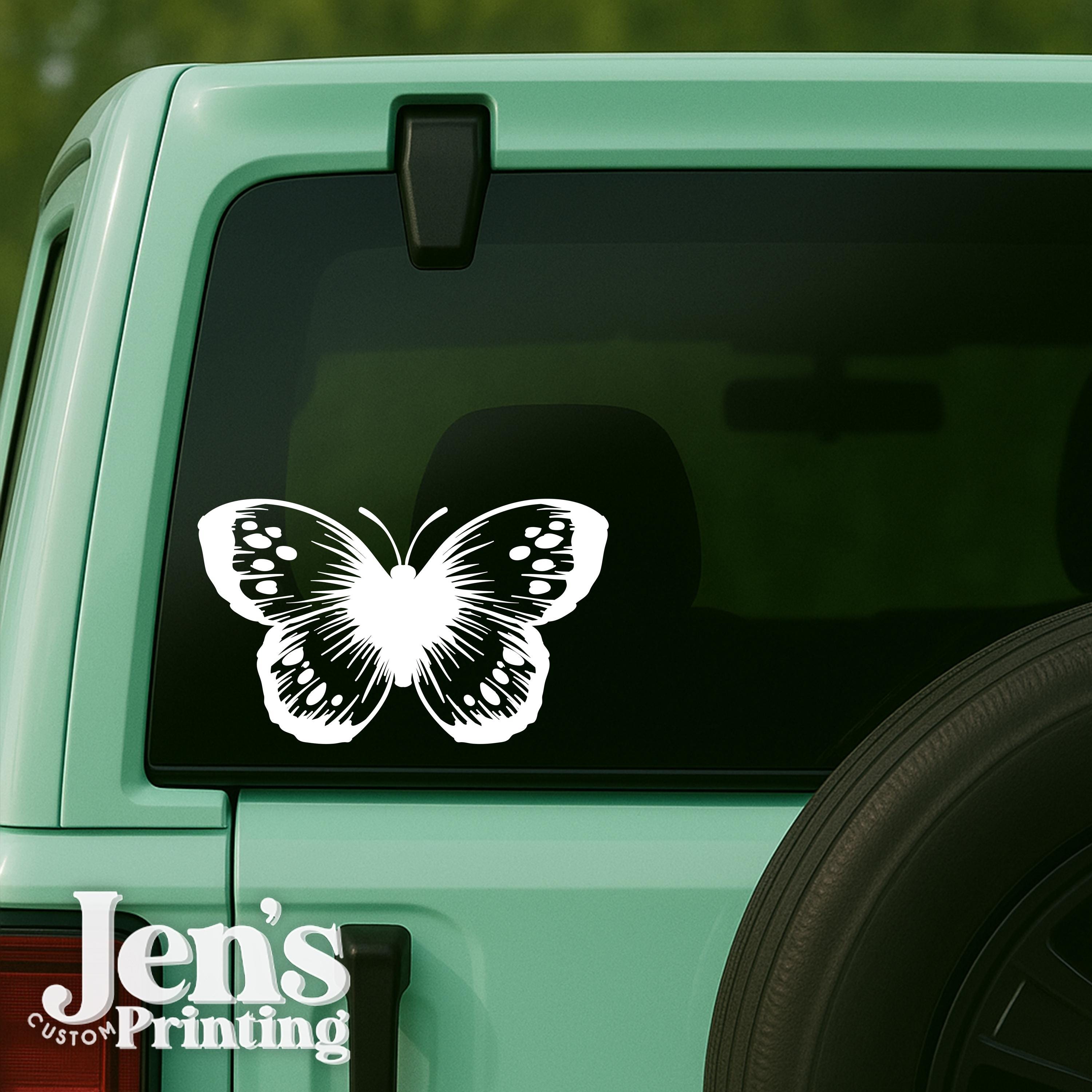 Wood Nymph Butterfly Car Window Decal Outdoor Vinyl