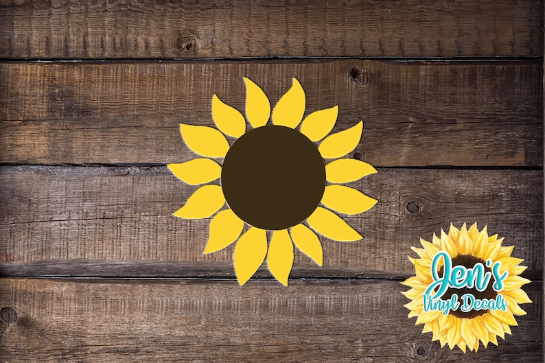 Sunflower Car Window Decal Flower Car Window Decal Flowers