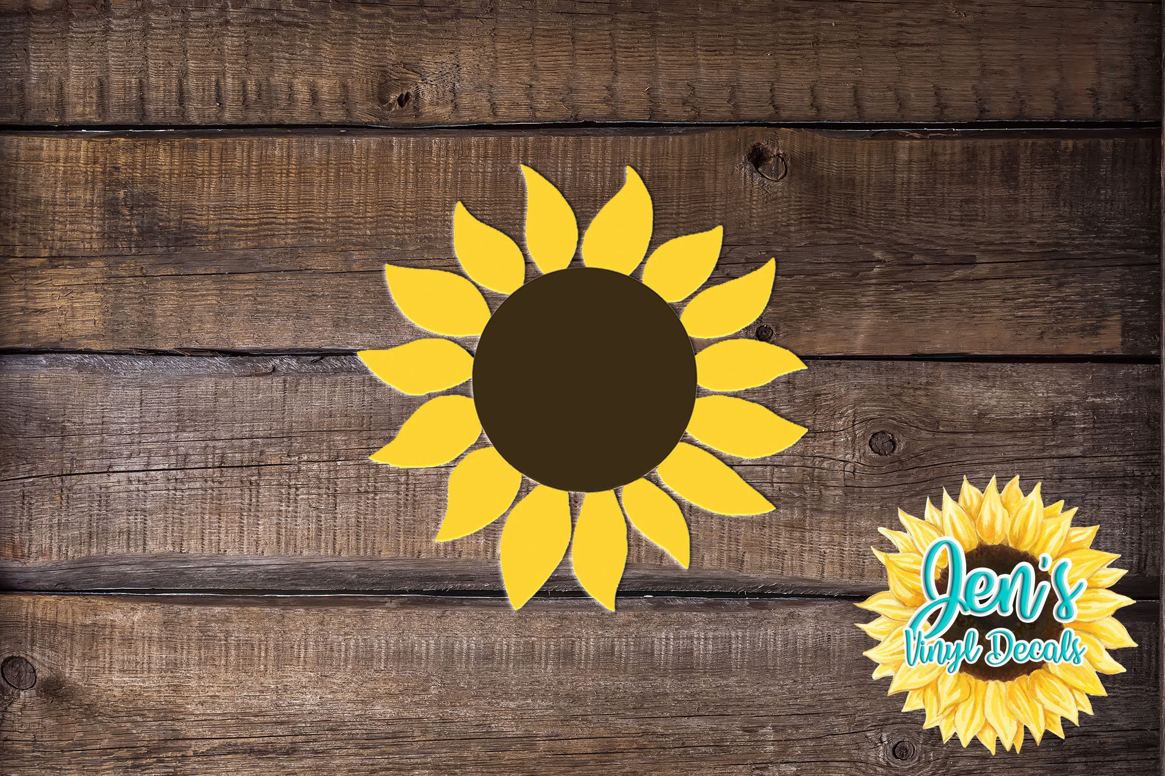 Sunflower Car Window Decal Flower Car Window Decal Flowers Etsy
