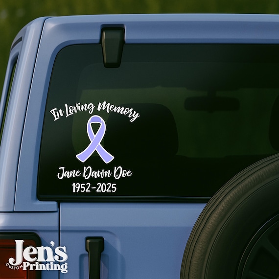 Gastric Cancer Memorial Decal In loving memory sticker waterproof