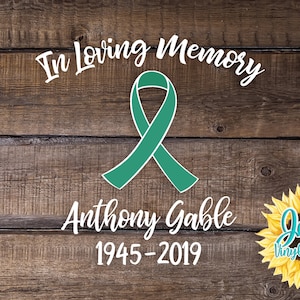 Liver Cancer Memorial Decal In loving memory sticker waterproof