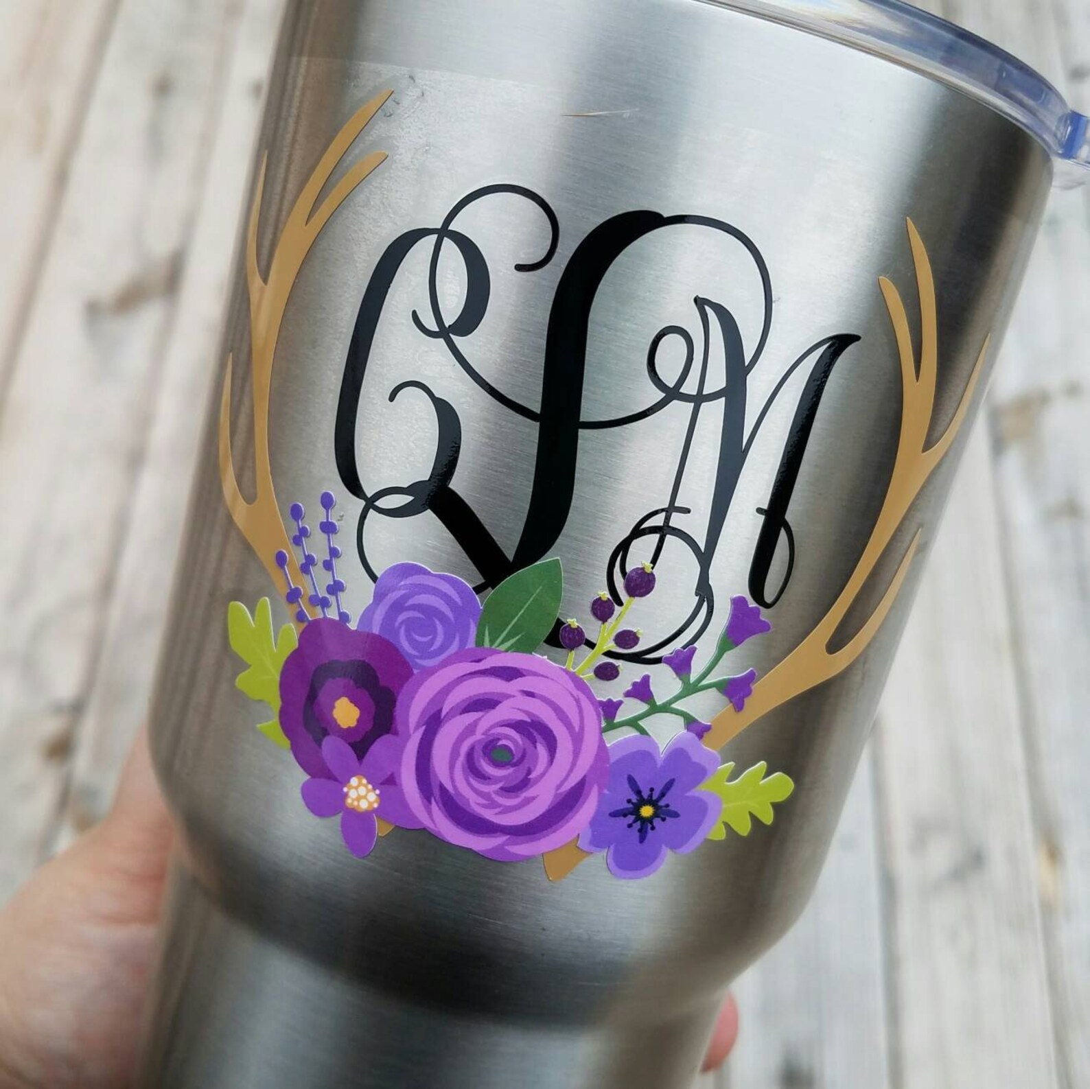 yeti cup with initials
