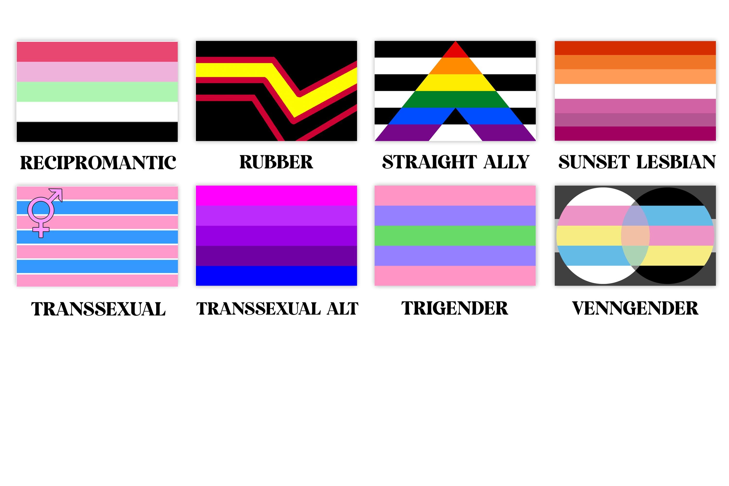 Autosexual Pride Flag Decal (waterproof) Blue, Gray and Red Flag