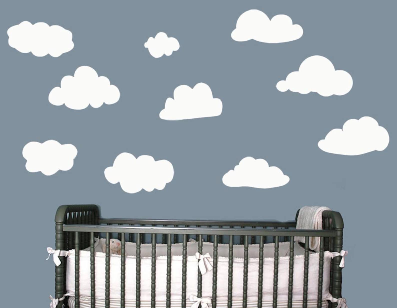 Clouds Wall Decal Set of 10 Clouds Nursery Decal Cloud Etsy