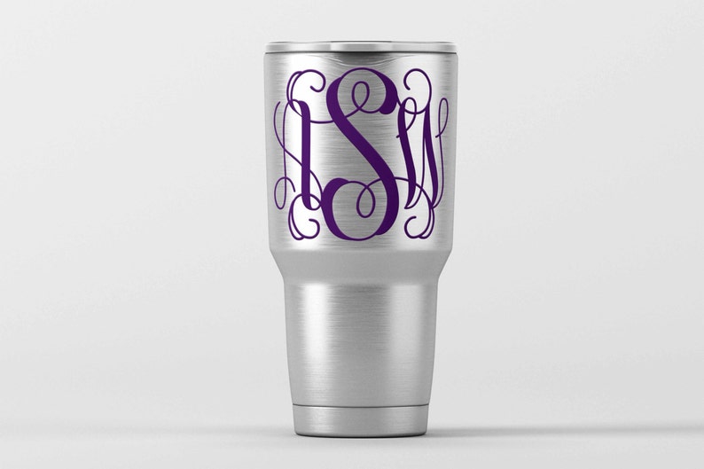 yeti cup with initials