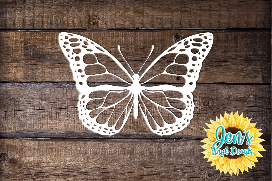 Butterfly Car Window Decal Monarch Butterfly Car Decals Etsy