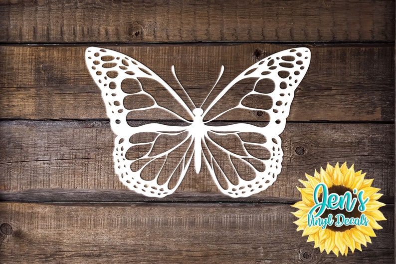Butterfly Car Window Decal Monarch Butterfly Car Decals Etsy