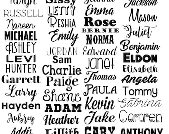 Name Decal Name Vinyl Decal Name Sticker Vinyl Decal Word Decal Any Word Decal Personalized Name Decal Word Vinyl Decal Custom Name bulk