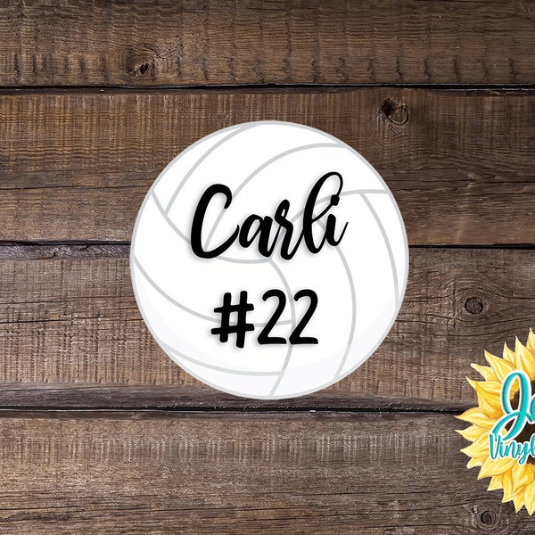 Volleyball Decal Etsy