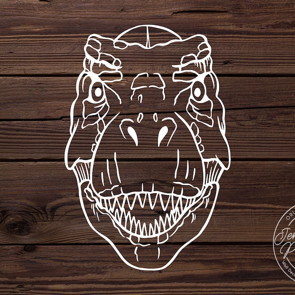 Dinosaur Vinyl Decal T-rex Sticker Jurassic Decal tyrannosaurus rex