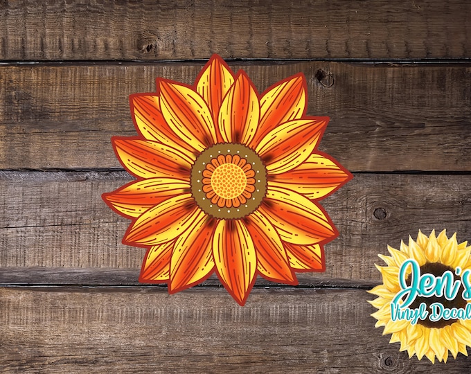 Sunflower Car Window Decal Flower Car Window Decal Flowers Etsy