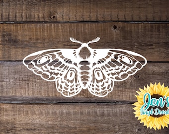 Moth Car Window Decal Moth Car Decals Moth Sticker