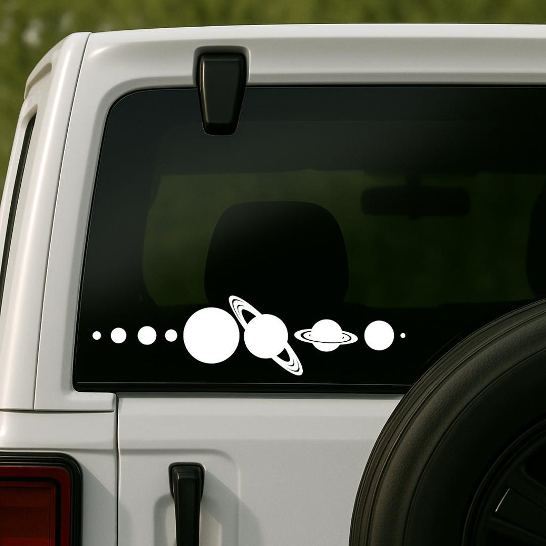 Planets Car Decal: Galaxy Astronomy Sticker - Etsy