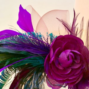 Mardi Gras Head Piece-Carnival-Fat Tuesday-Party-Custom headband-Made to order, No two exactly alike All similar New Orleans style image 9