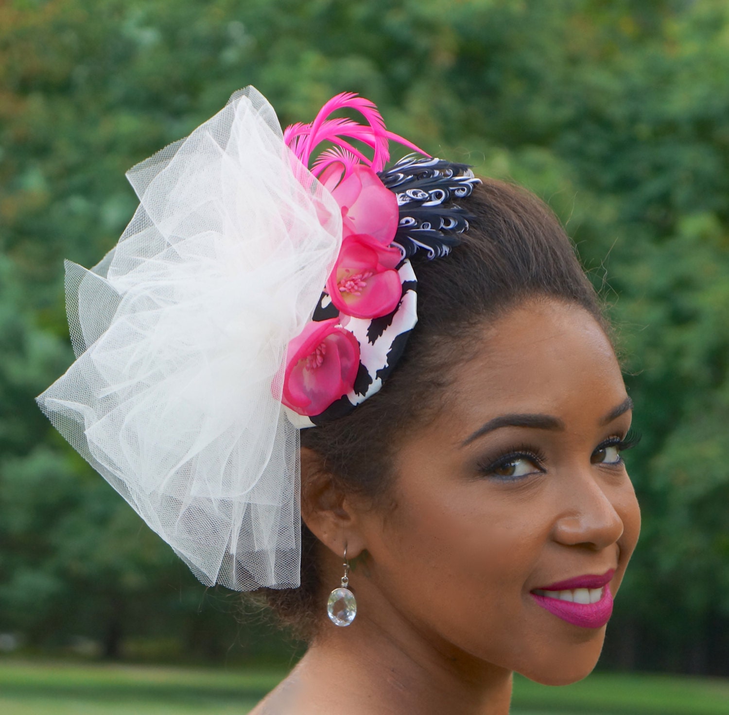 Pink Fascinator Wedding Hat Wedding 