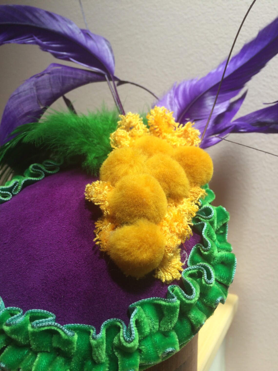 MARDI GRAS FASCINATOR Carnival Hat Mardi Gras Party Etsy