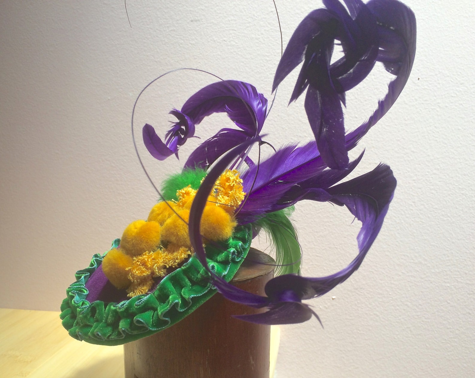 MARDI GRAS FASCINATOR Carnival Hat Mardi Gras Party Etsy