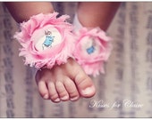 EASTER  Baby Barefoot Sandals/ baby shoes/ baby photography props// baby girls barefoot sandals/ newborn sandals