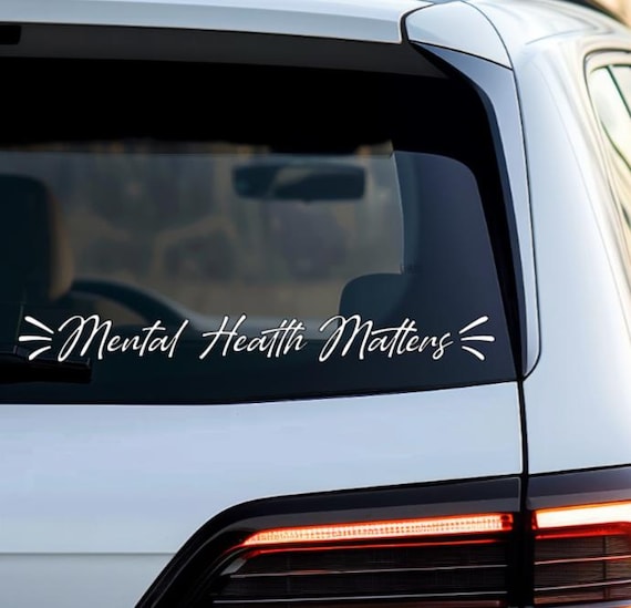 Mental Health Matters Car Decal