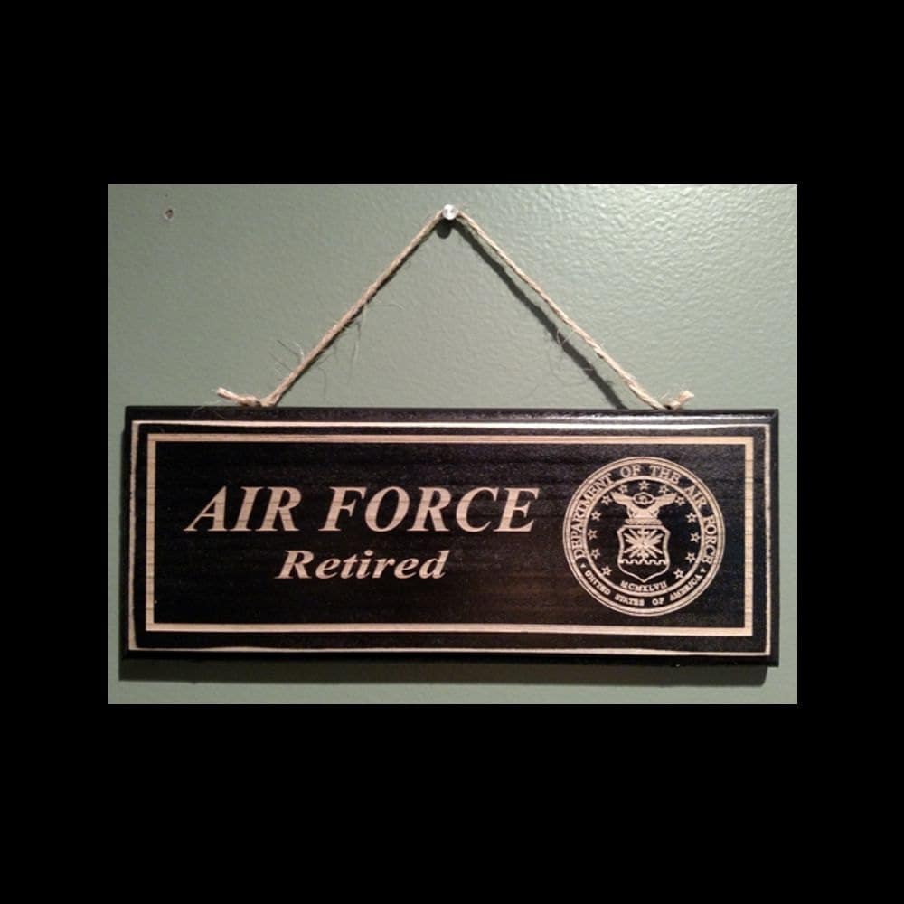 Air Force Retirement Wall Sign Etsy