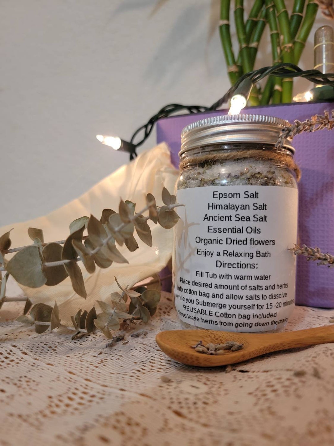 Arnica, Bath Salts, Muscle Relaxing Soak, Holiday Gift Etsy
