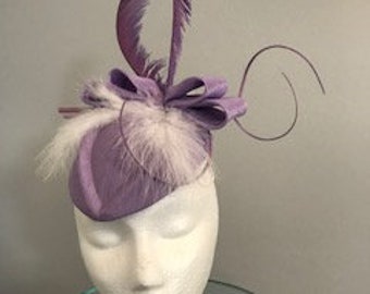 Kentucky Derby Fascinator "Lavender and Luscious" - percher style