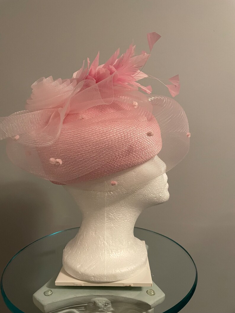 SOLD Kentucky Derby Pink Pilllbox hat Kentucky Oaks Just like Jackie SOLD image 7