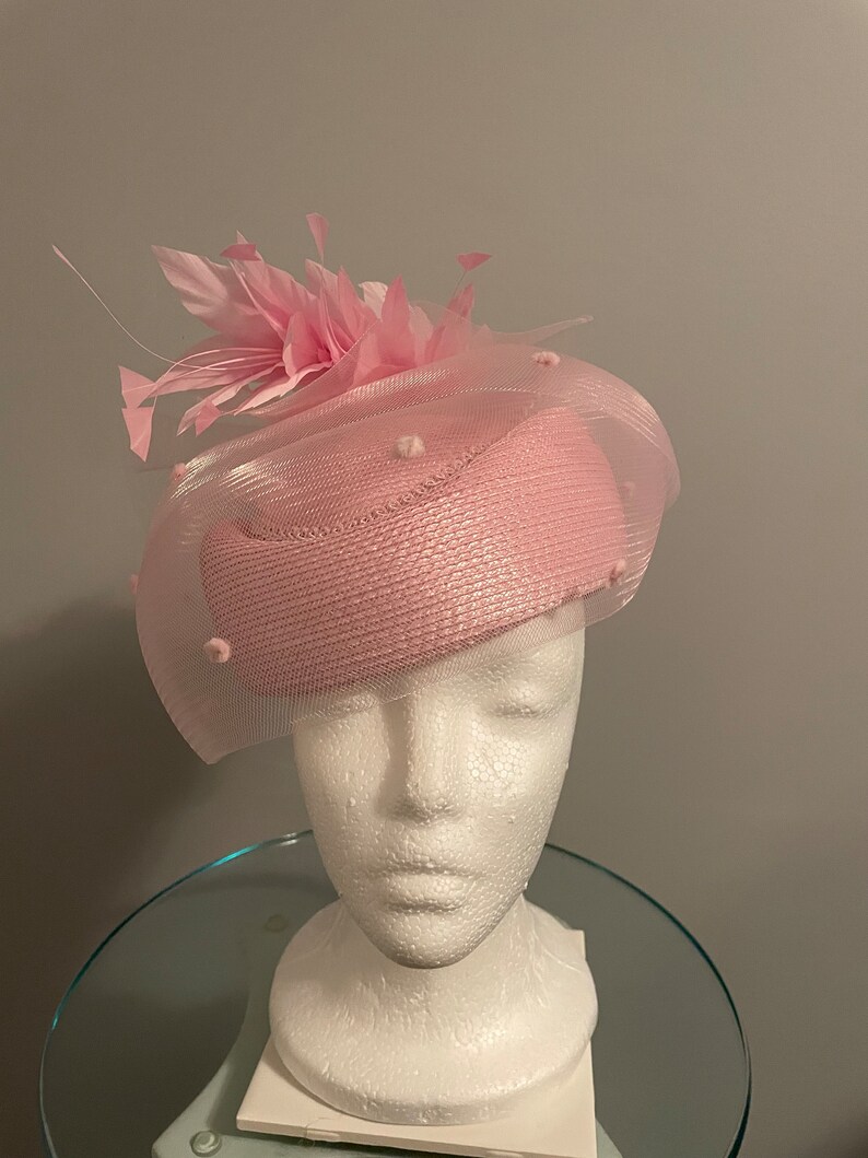 SOLD Kentucky Derby Pink Pilllbox hat Kentucky Oaks Just like Jackie SOLD image 6