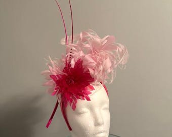 Kentucky Derby Pink Fascinator &quot;Pinky Pony Club&quot;