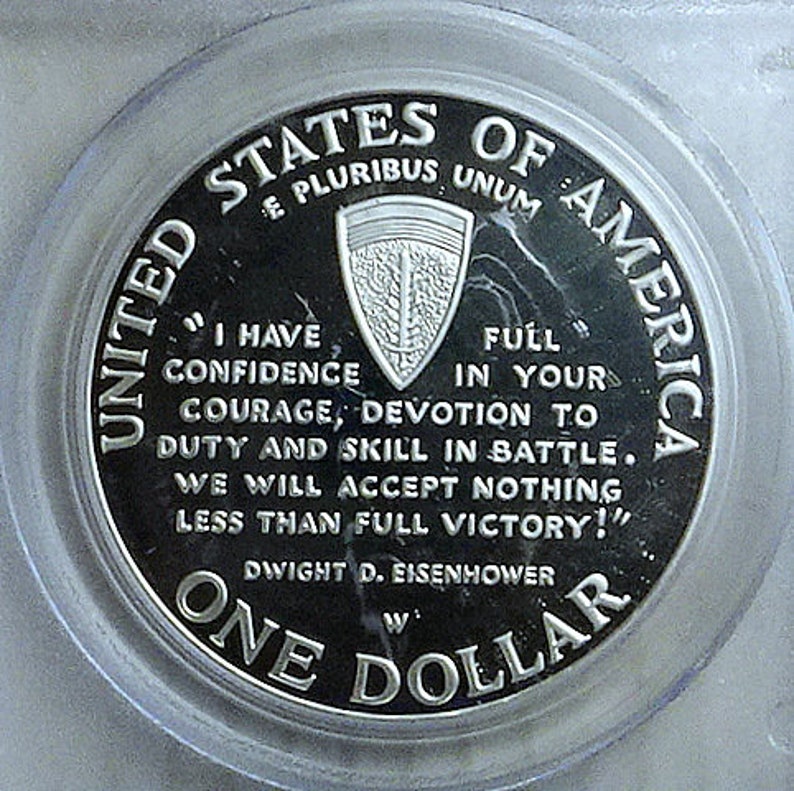 1991-95-W One Dollar World War 2 PCGS; PR 69 DCAM
