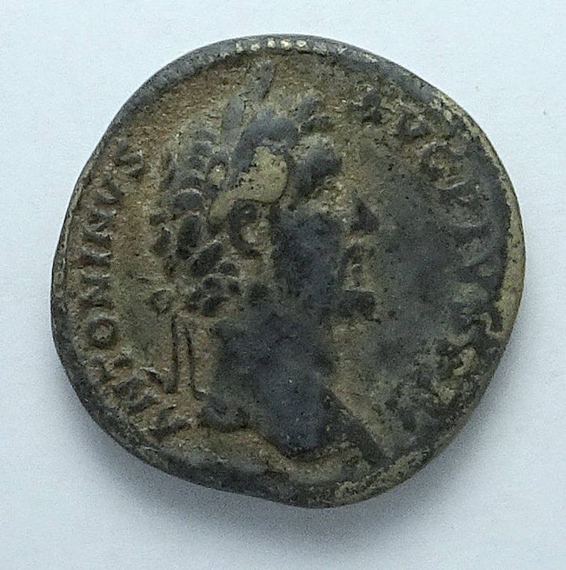 Antoninus Pius Ancient Roman Sestertius Janus Reverse | Etsy