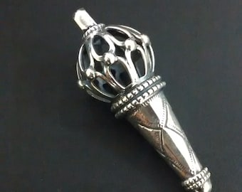 KuberBox Medaglione Bajrangi Gada in argento sterling 925