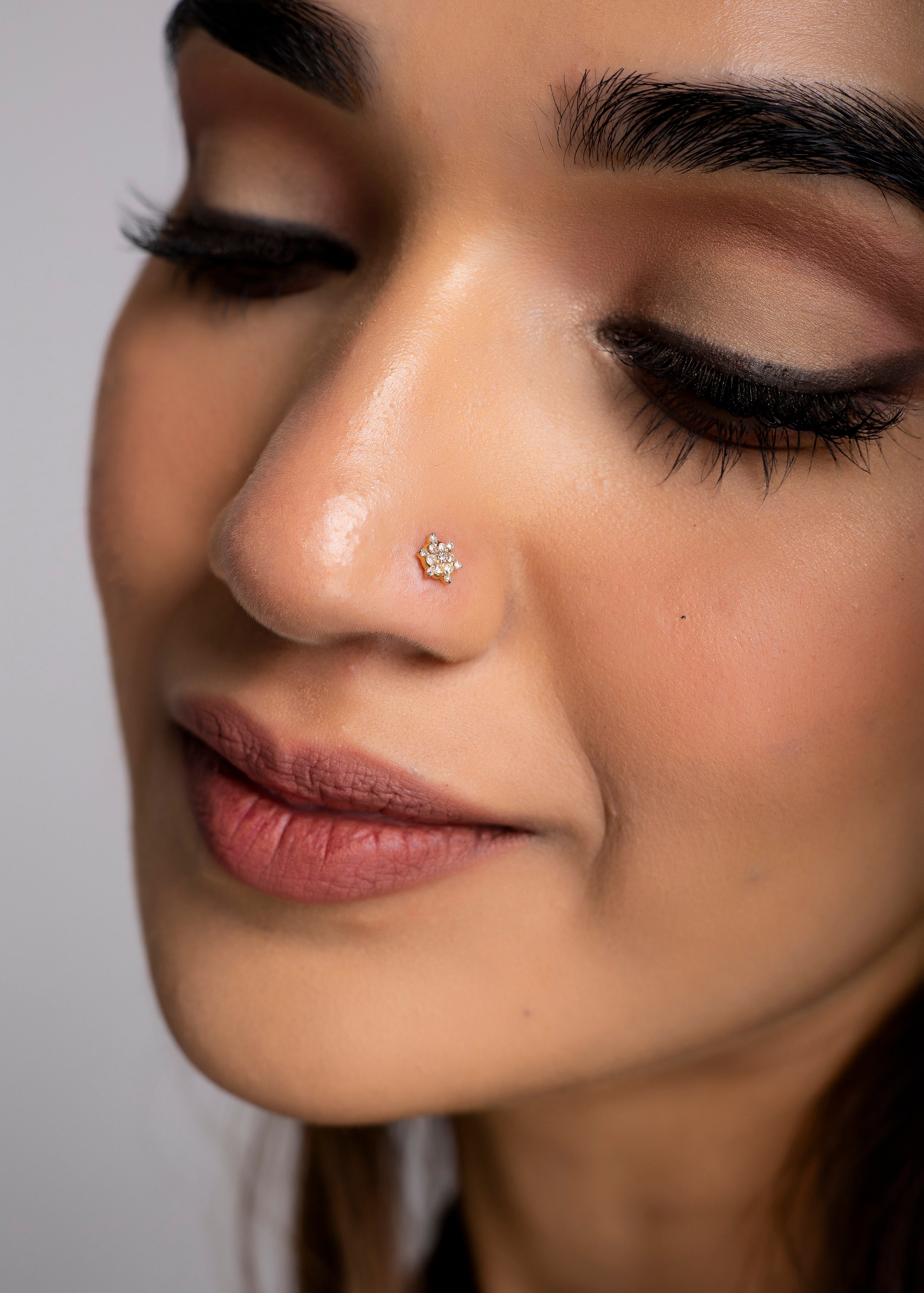 Big diamond nose ring deals