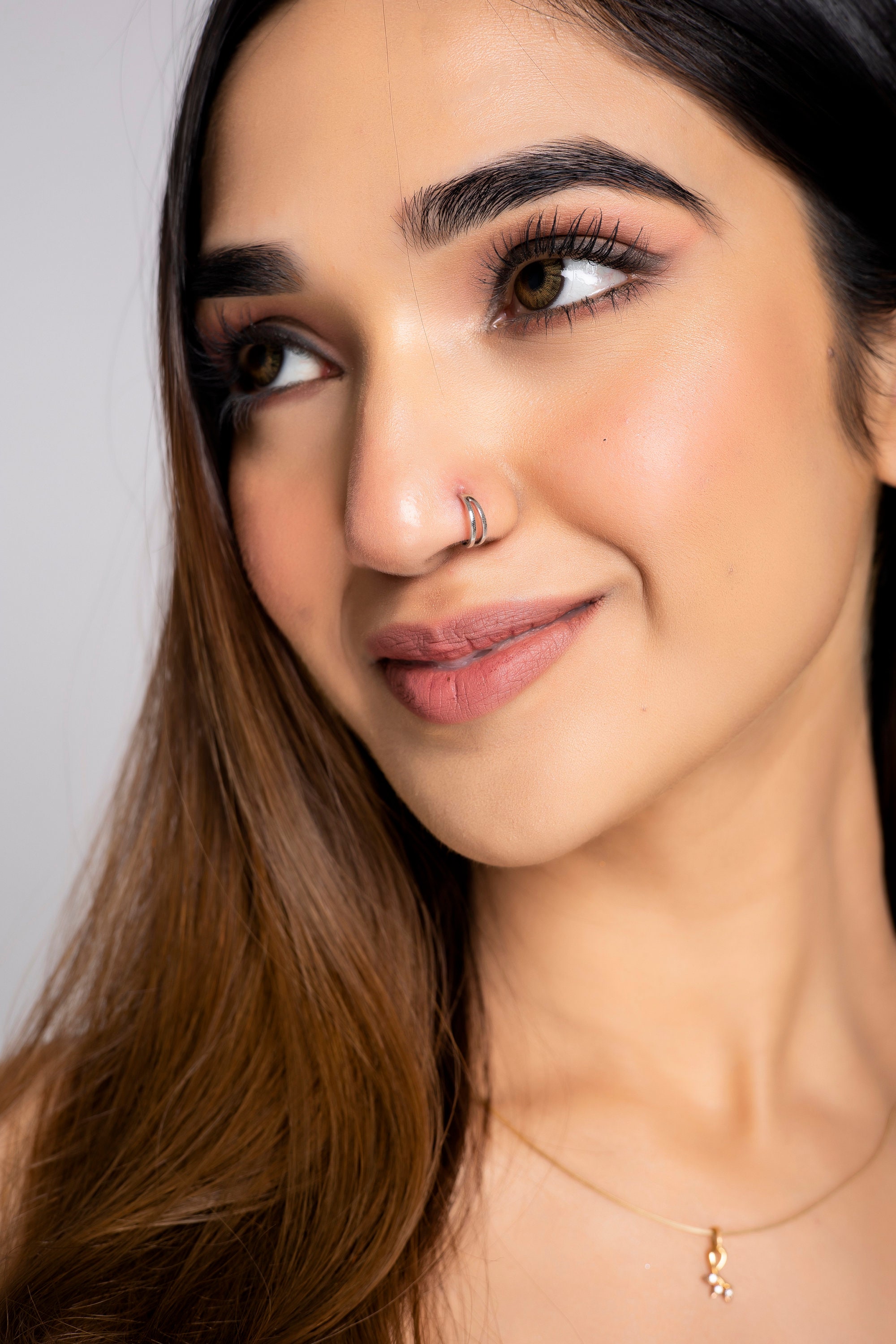 KuberBox Nose Rings and Nath : Buy KuberBox 18K Classic 0.04 Carat Diamond Nose  Ring for Women and Girls Online|Nykaa Fashion