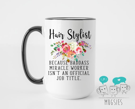 Funny Creative Wedding Hair Stylist Badass Miracle Worker Etsy