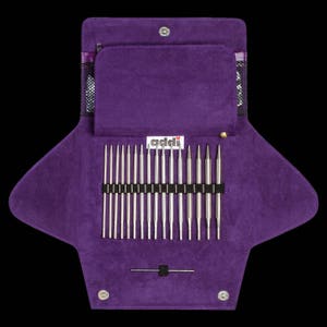 addiClick WOOLLY HUGS needle set knitting needle crochet hook case 680-2 NEW addi click