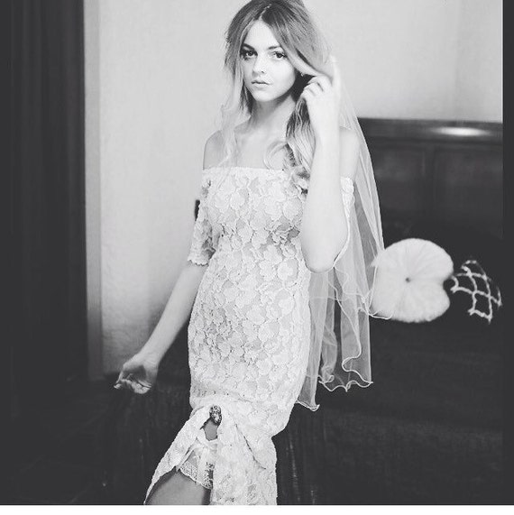 Betsey Johnson Lace Wedding Dress Etsy