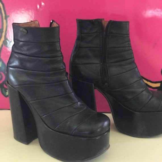 vintage platform boots