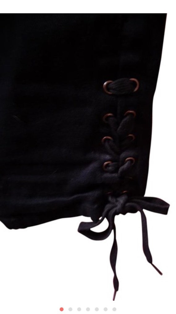 Betsey johnson black knickers cotton pants crop ca
