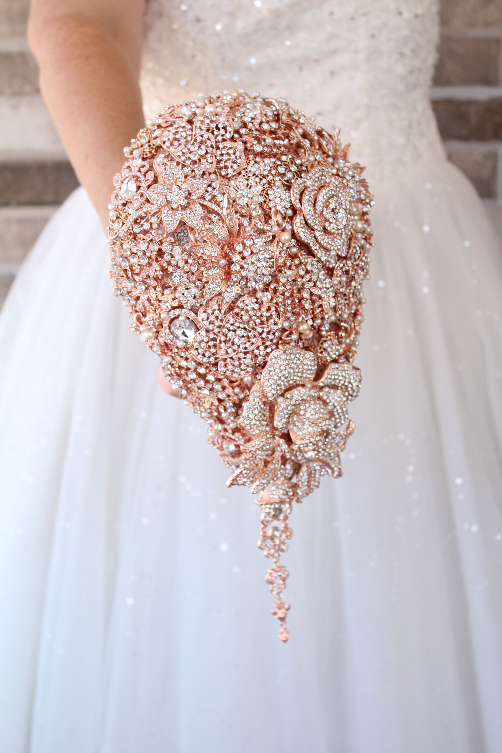 LAXPICOL Vintage Wedding Bridal Crystal Rhinestone Teardrop Brooch Pin - Colorful Big Brooch For Women