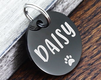 Cute Dog Tag, Engraved Dog Tag, Dog Name Tag, Dog Tag, Dog ID Tag, Custom Dog Tag, Personalized Dog Tag, Round Dog Tag, Customized Dog Tag