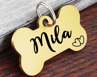 Engraved Dog Tag, Dog Tag, Dog Tag for Dogs, Dog ID Tag, Personalized Dog ID Tag, Pet ID Tags, Small Dog Tags, New Puppy Gift, Microchipped